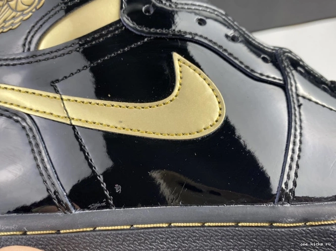 Chep Onekick 1 AIR GOLD BLACK METALLIC (2020) HIGH 555088-032 RETRO JORDAN 0823